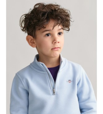 Gant Shield Half Zip Sweatshirt bleu