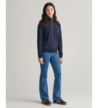 Gant Shield Teens Sweat-shirt demi-zip marine