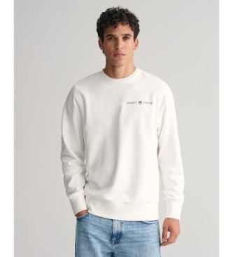 Gant Bedrucktes Sweatshirt wei