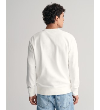 Gant Sweatshirt med grafiskt tryck - vit