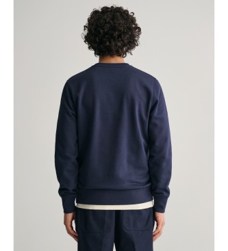 Gant Sweatshirt mit Grafikdruck marineblau