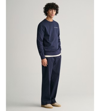 Gant Sweatshirt med grafisk print navy