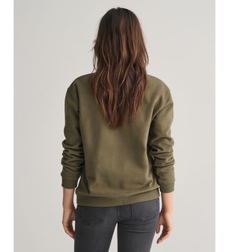 Gant Arch Script Teens crew neck sweatshirt green