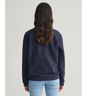 Gant Felpa girocollo per adolescenti con scritta Arch Navy