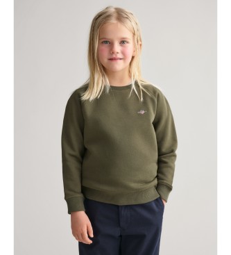 Gant Shield Crewneck Sweatshirt vert