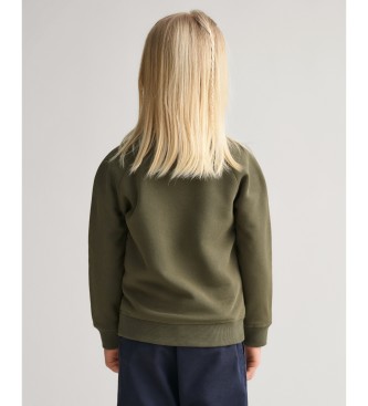 Gant Shield Crewneck Sweatshirt vert