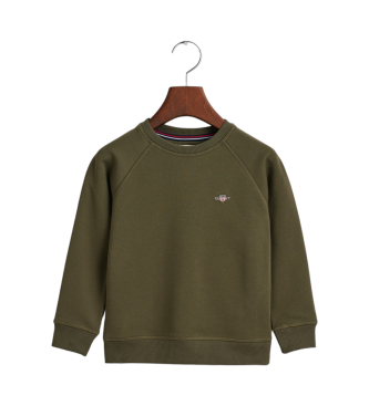 Gant Shield Crewneck Sweatshirt vert