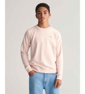 Gant Shield crew neck sweatshirt roze