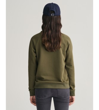 Gant Shield Teens crew neck sweatshirt green