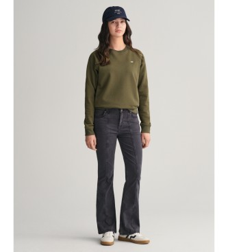 Gant Shield crew neck sweatshirt green