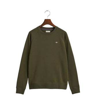 Gant Shield Teens sweatshirt med rund hals grn