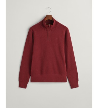 Gant Sacker Rib half-zip sweatshirt rood