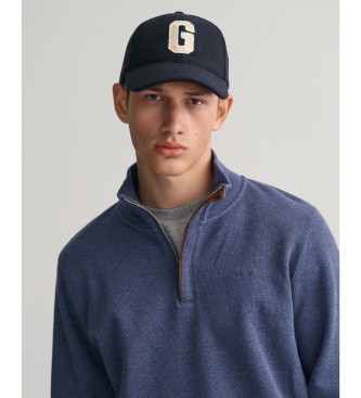 Gant Sacker Rib half-zip sweatshirt blue