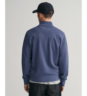 Gant Sacker Rib half-zip sweatshirt blauw