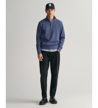 Gant Sacker Rib half-zip sweatshirt blue