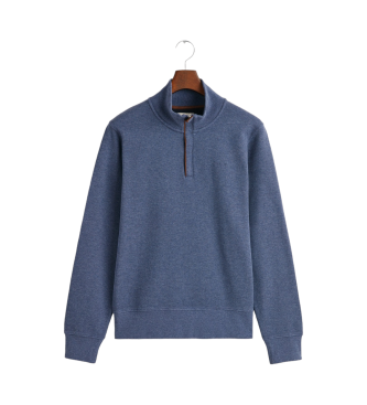 Gant Sacker Rib half-zip sweatshirt blauw