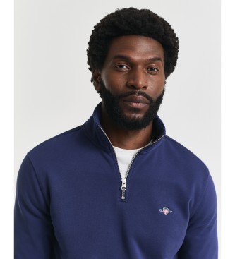 Gant Blue Shield half-zip hoodie