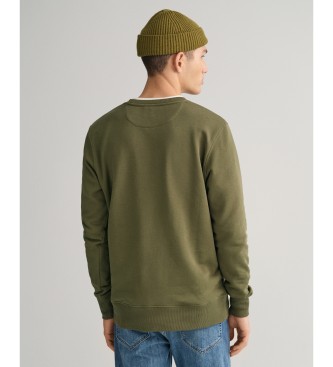 Gant Shield crew neck sweatshirt groen