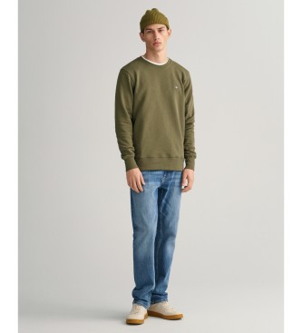 Gant Shield crew neck sweatshirt green