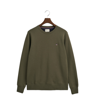 Gant Sudadera Shield de cuello redondo verde