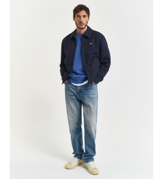 Gant Bluza z okrągłym dekoltem Shield niebieska