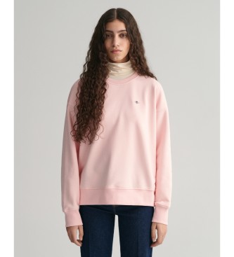 Gant Shield sweatshirt med rund hals pink