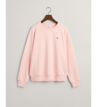 Gant Shield sweatshirt med rund hals pink