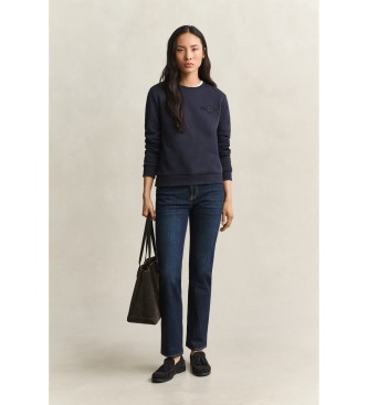 Gant Sweat Tonal Shield Bleu Marine