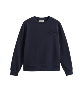Gant Sweat Tonal Shield Bleu Marine