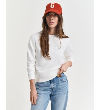 Gant Sweat-shirt Tonal Shield à col rond blanc cassé