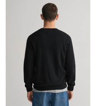 Gant Jersey de cuello de pico negro