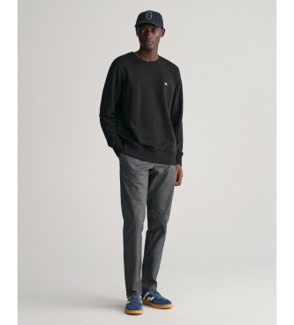 Gant Shield crew neck sweatshirt black