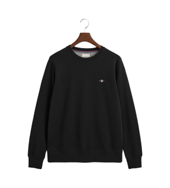 Gant Shield Sweatshirt mit Rundhalsausschnitt schwarz