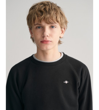 Gant Shield Teens sweatshirt med rund halsringning svart