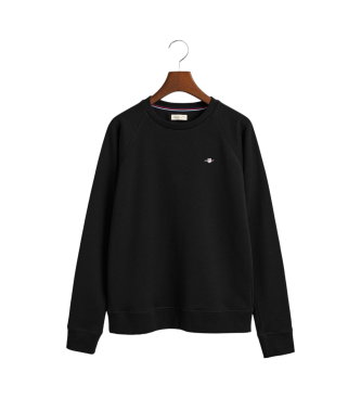 Gant Shield Teens sweatshirt med rund hals, sort