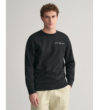 Gant Sweat  col ras du cou avec imprim graphique noir