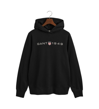 Gant Hooded sweatshirt with black Graphic print