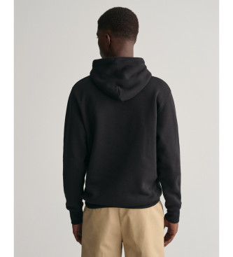 Gant Sweatshirt med htte og sort skjold