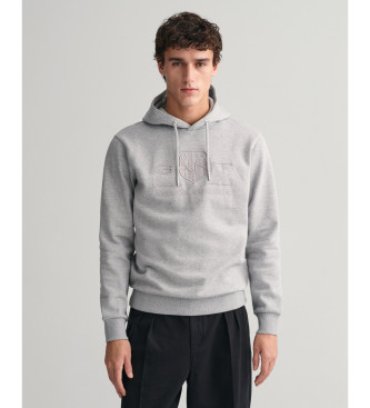 Gant Sudadera con capucha Tonal Archive Shield gris