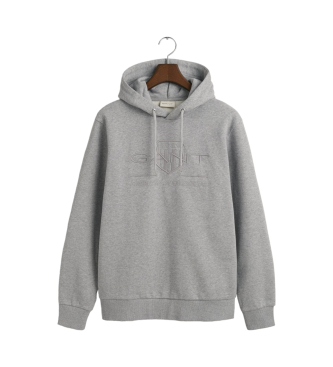 Gant Sweat  capuche Tonal Archive Shield gris