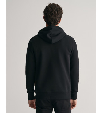 Gant Archief Shield hoodie zwart