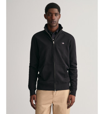 Gant Shield zip hoodie black