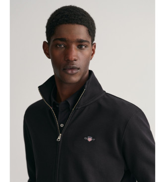 Gant Shield rits hoodie zwart