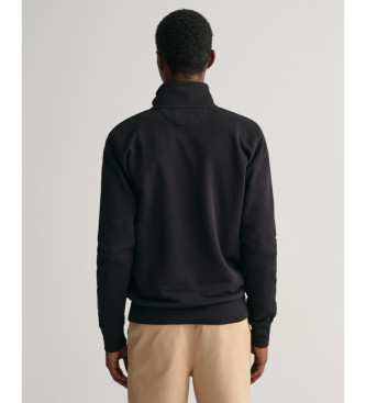 Gant Shield Zip Hoodie schwarz