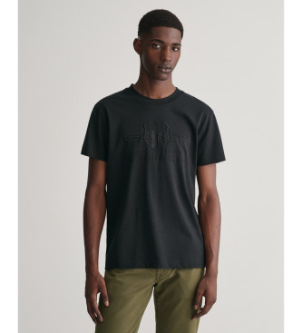 Gant Tonaal Archive Shield T-shirt zwart