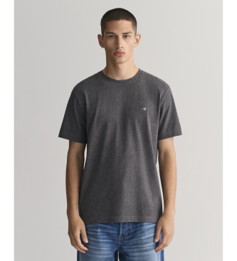 Gant T-shirt con scudo grigio scuro