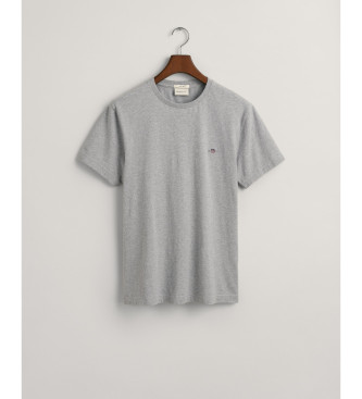 Gant Camiseta ajustada con escudo gris