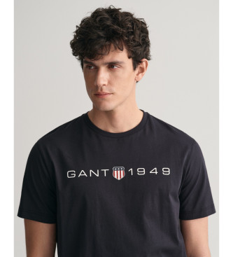 Gant T-shirt med tryck Graphic svart