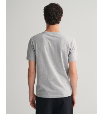 Gant Camiseta Archive Shield con bordado gris