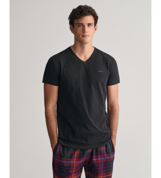 Gant Pack Of Two Svarta V-ringade T-shirts